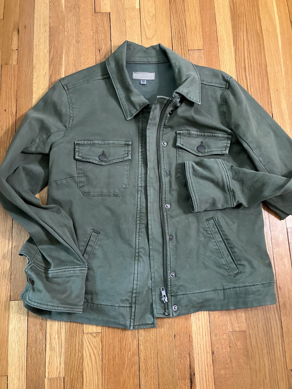 Olive Green Kut From the Kloth Women’s Zip Up Jacket